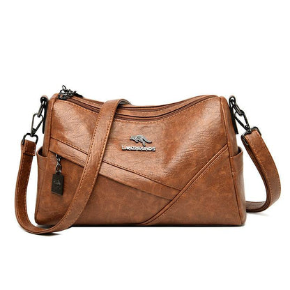 Stylish Soft Leather Crossbody Bag - Trendy Large Capacity 2025 - Buy Center