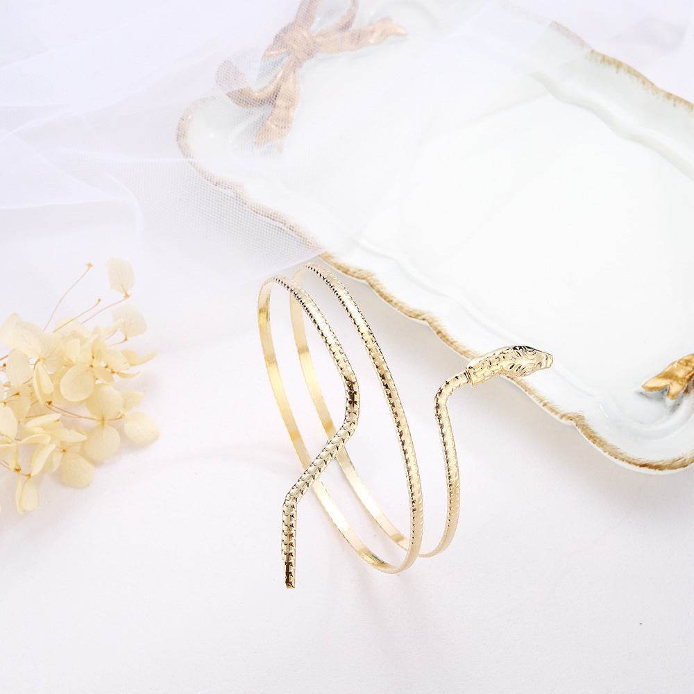 Buycenter Double-layer Snake Armband Bracelet - Trendy Body Jewelry - Buy Center