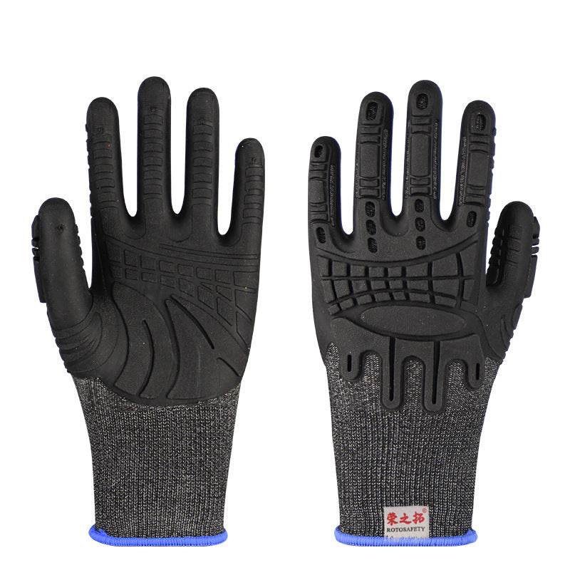 TPE Impregnated Rubber Gloves - Soft, Breathable, Non-Slip Grip Design - Buy Center