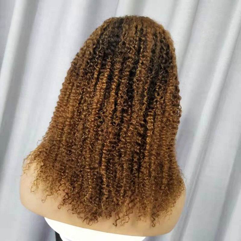 Kinky Curly Human Hair Wig - Versatile Long Style for All Skin Tones - Buy Center