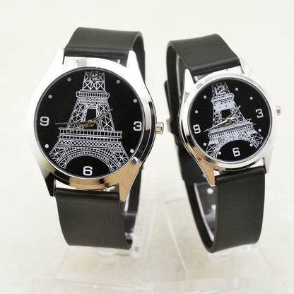 Paris Tower Couple Watches - Stylish Set for Men & Women, Durable Design - Buy Center