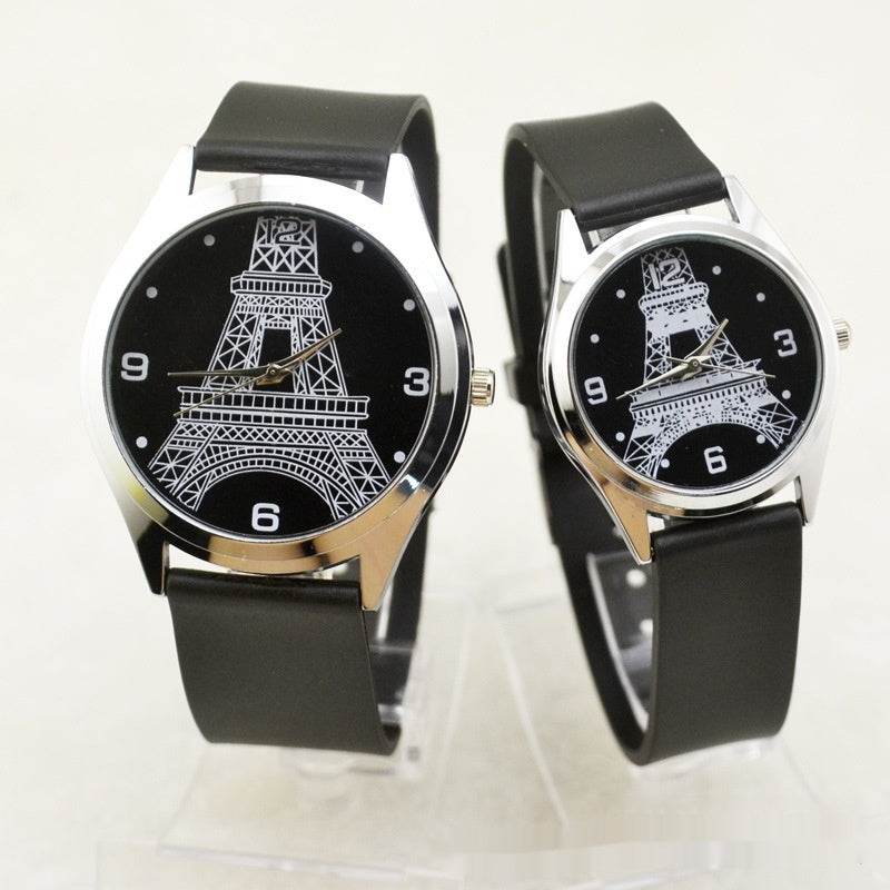 Paris Tower Couple Watches - Stylish Set for Men & Women, Durable Design - Buy Center