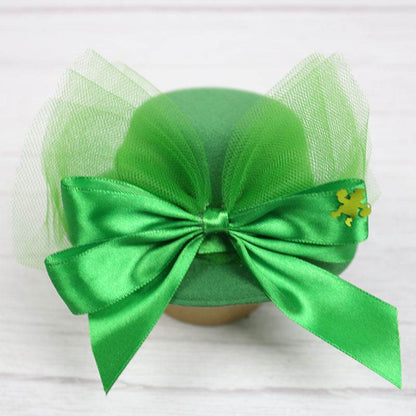 Buycenter Green Shamrock Top Hat Decoration - Irish Festival Style - Buy Center