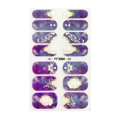 Amazon Fashion 3D Embossed Nail Stickers - Elegant Crystal Design 2025 - Buy Center