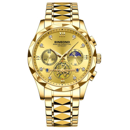 Multifunctional Quartz Watch - Six-Pin Timing, Casual & Business Style - Buy Center