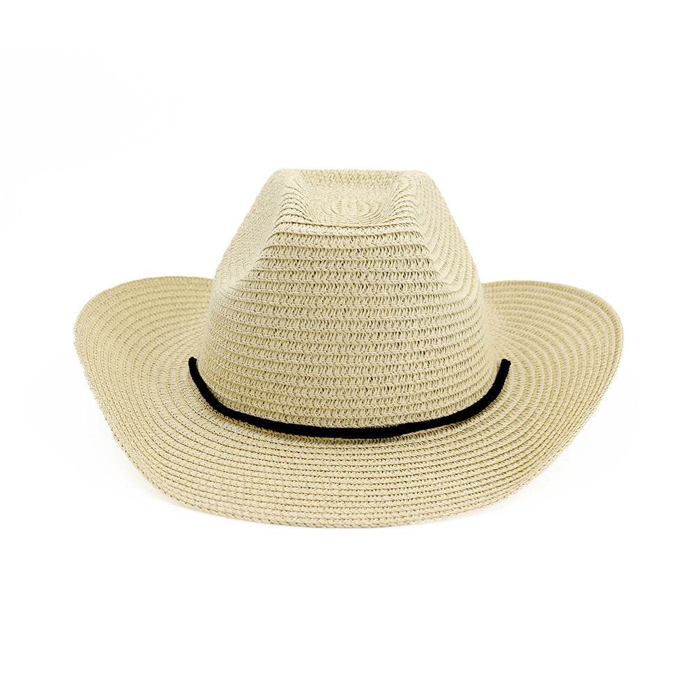 Buycenter Big Brim Cowboy Straw Hat - Stylish Outdoor Beach Accessory - Buy Center