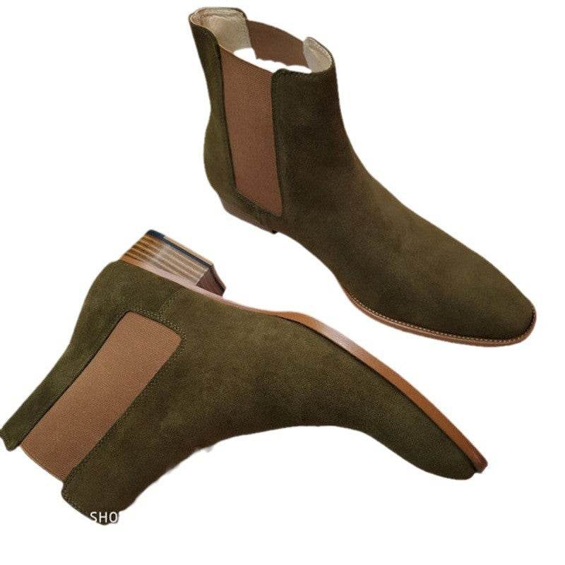 Men's Buckskin Martin Boots - Stylish All-Match Design for Winter 2025 - Buy Center