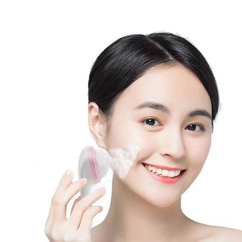 Handheld Silicone Face Scrubber - Gentle Exfoliator for Sensitive Skin - Buy Center