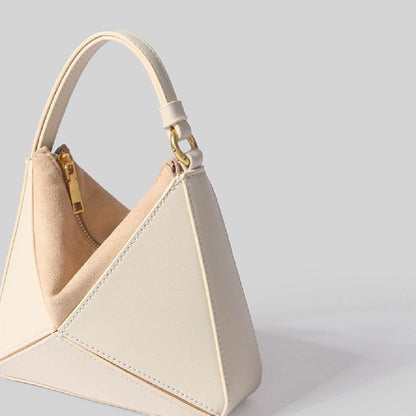 Triangular Diamond Grid Tote Bag - Adjustable Crossbody & Shoulder Strap - Buy Center