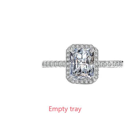 Women's Sterling Silver Moissanite Ring - Elegant Fairy Design for 2025 - Buy Center