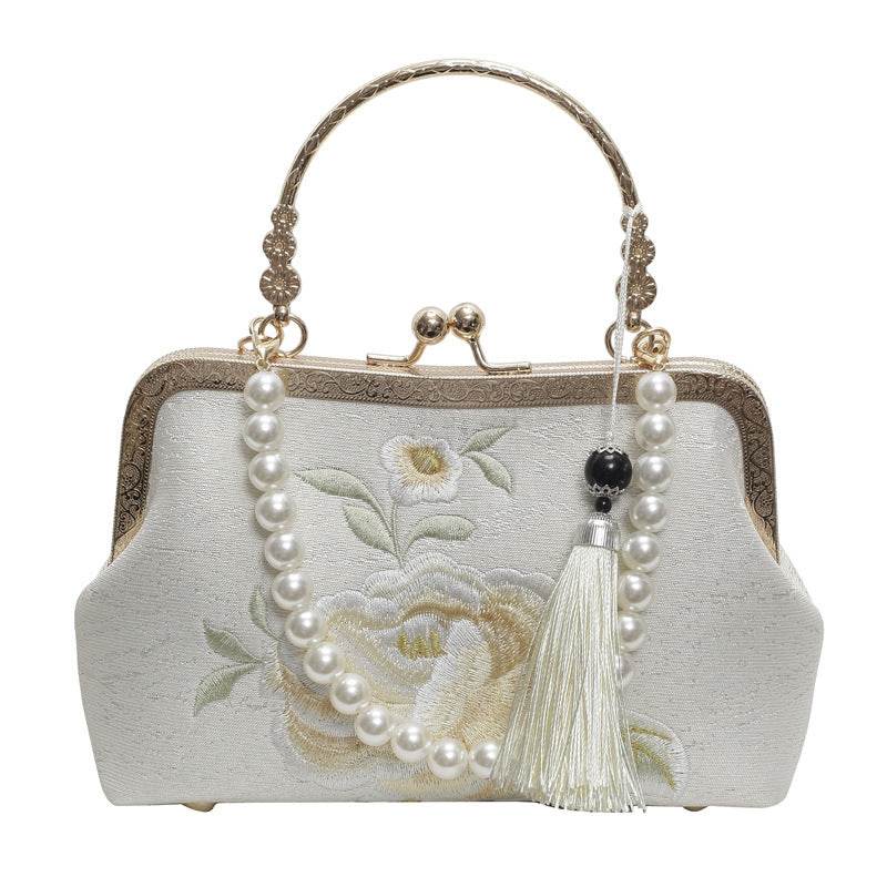 Buycenter Embroidered Han Chinese Crossbody Bag - Stylish Shell Shape - Buy Center