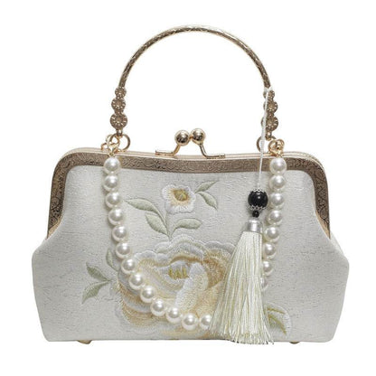 Buycenter Embroidered Han Chinese Crossbody Bag - Stylish Shell Shape - Buy Center