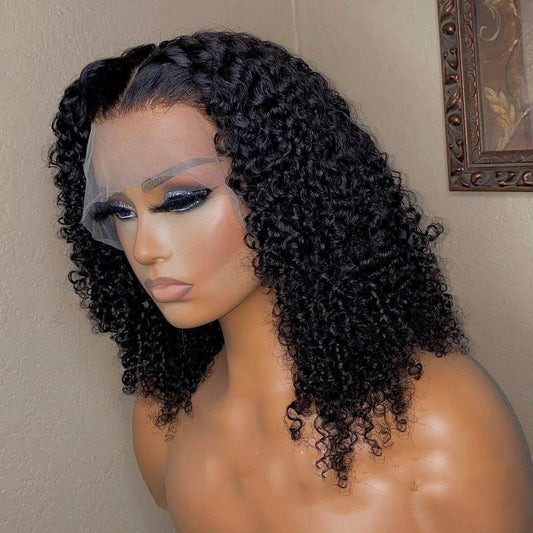 Jerry Curly 13x4 Lace Front Wig - Soft Dyeable Human Hair for Ladies - Buy Center