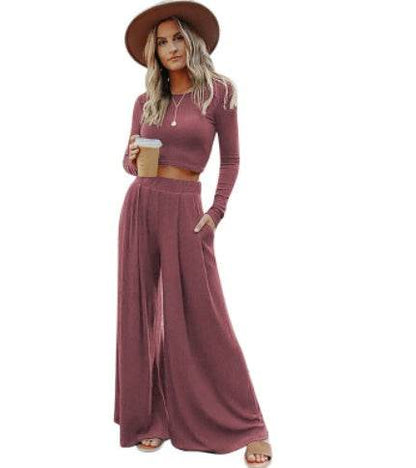 Buycenter Shiying Women's Casual Trousers Suit - Solid Colors, Japanese Style - Buy Center