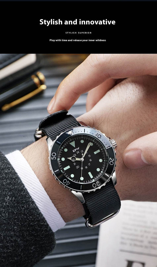 Buy Center Men's Waterproof Quartz Watch - Multi-functional Luminous Design - Buy Center