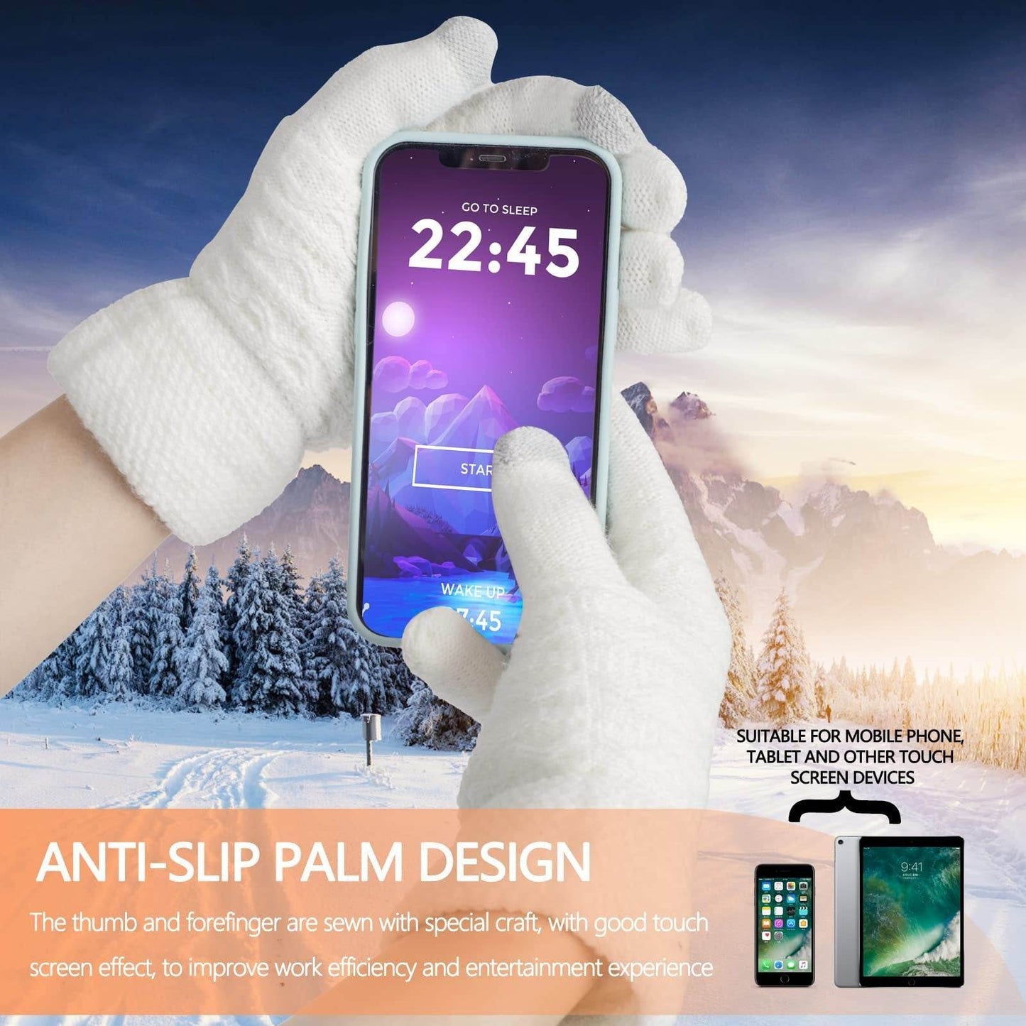 Women's Thick Velvet Gloves - Double-layer, Touchscreen Ready for Winter - Buy Center