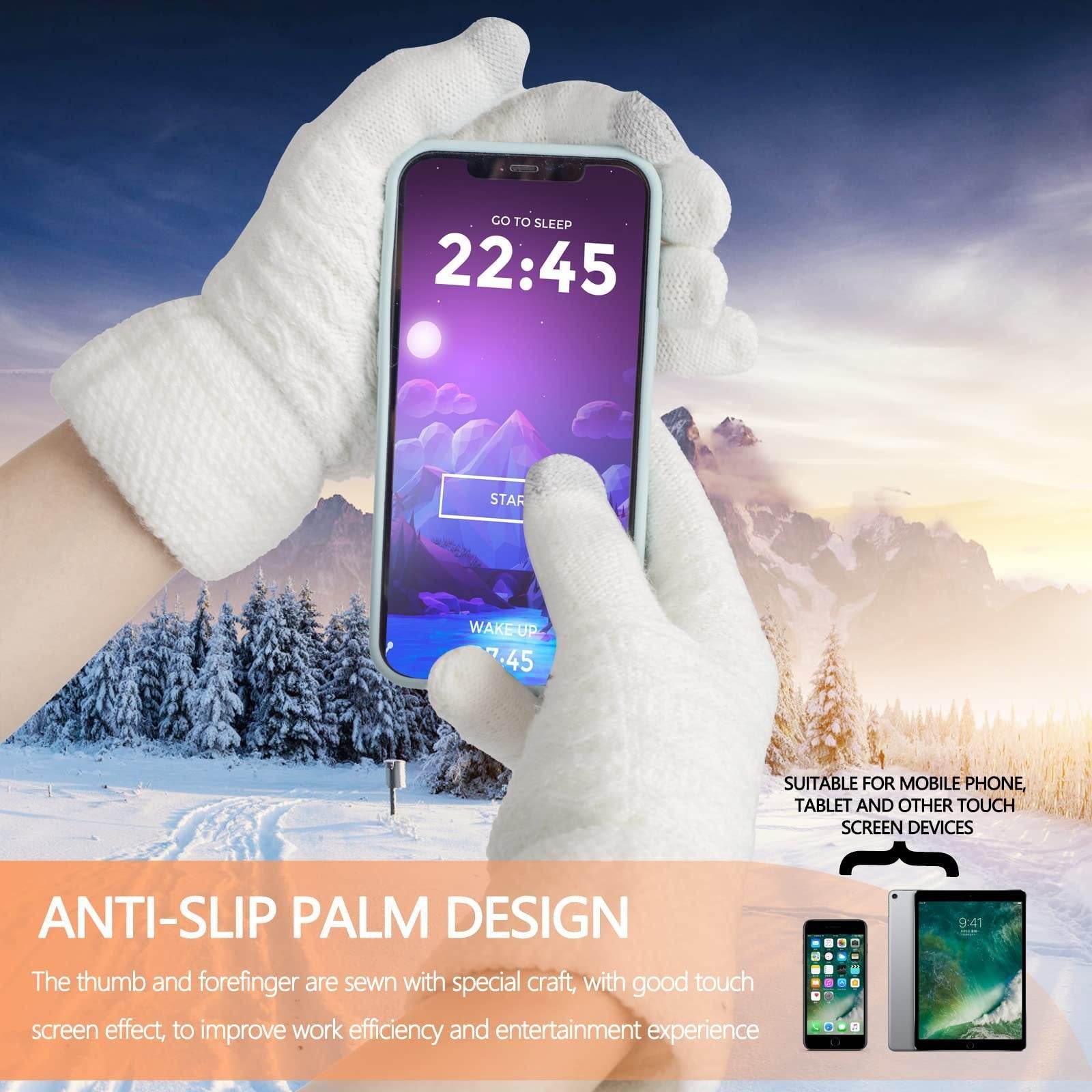 Women's Thick Velvet Gloves - Double-layer, Touchscreen Ready for Winter - Buy Center