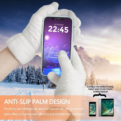 Women's Thick Velvet Gloves - Double-layer, Touchscreen Ready for Winter - Buy Center