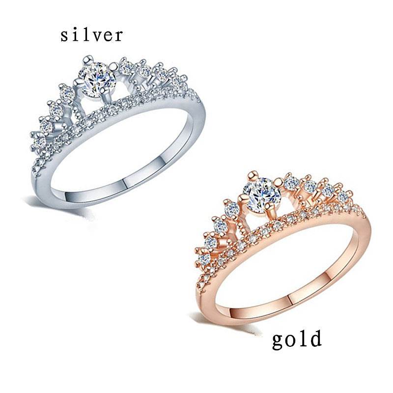 Micro Set Crown Ring - Stunning K-Gold Design for Men & Women - Buy Center