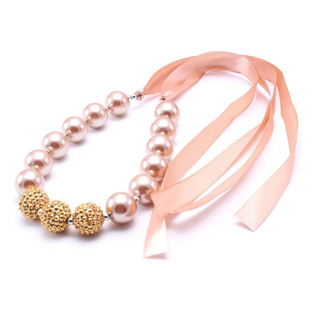 Bandage Golden Pearl Children's Necklace - Elegant Jewelry for Young Fashionistas - Buy Center