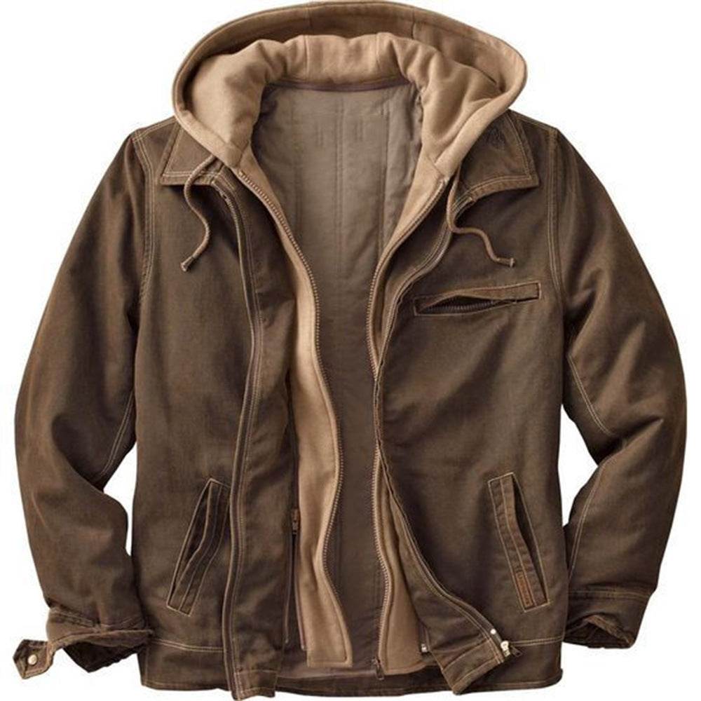 Buycenter Thickened Hooded Jacket - Stylish Long Sleeve for Winter 2025 - Buy Center