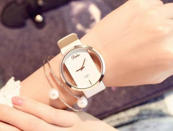 Buycenter Ladies Hollow Watch - Fashion Waterproof Quartz with Pin Buckle - Buy Center