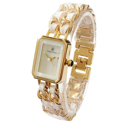 Buy Center Women's Square Dial Watch - Elegant Stainless Steel Design - Buy Center