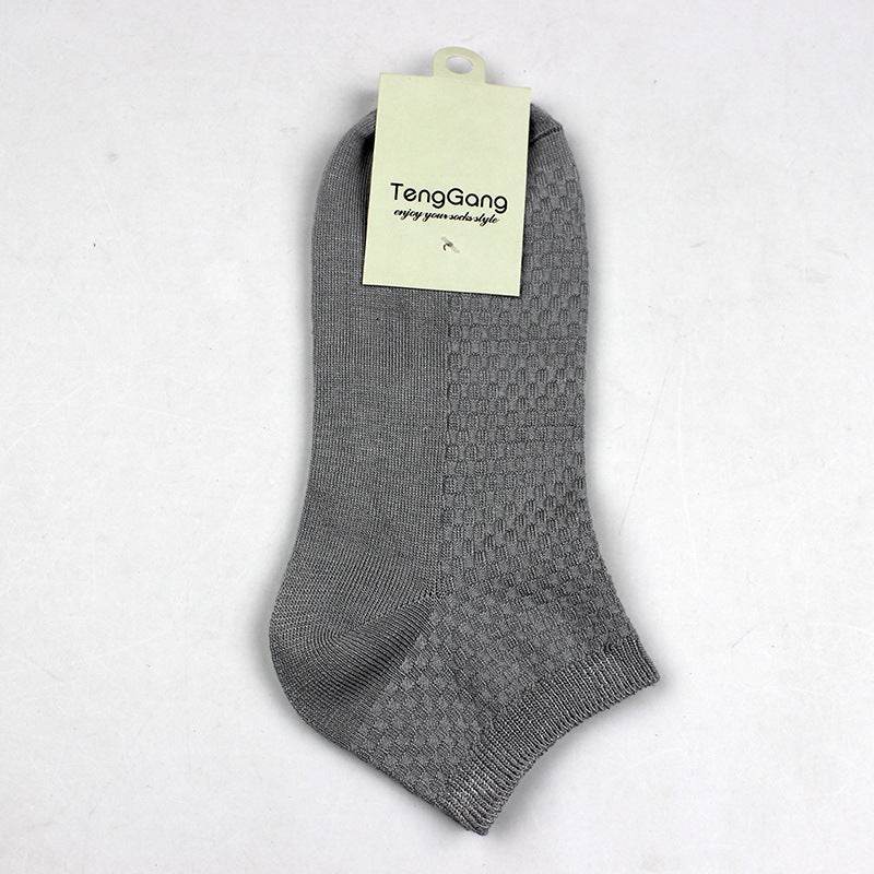 Casual Men's Bamboo Fiber Low Cut Socks - Eco-Friendly Comfort for All Seasons - Buy Center