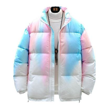 Couples Gradient Coat - Stylish Winter Jacket with Pockets for All - Buy Center