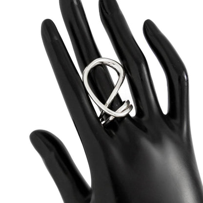 Elegant Metal Irregular Glossy Spring Bracelet & Ring Jewelry Set - Buy Center