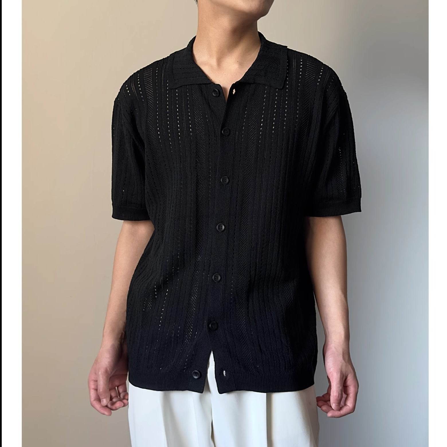 Buycenter Retro Short-Sleeved Sweater - Slim Fit for Men & Women - Buy Center