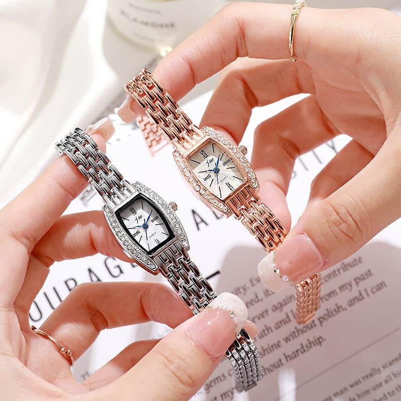 Women's Bucket-Shaped Fashion Watch - Stylish Gold & Silver Sports Design - Buy Center