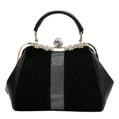 Buycenter Diamond-Embedded Handbag - Elegant PU Evening Bag for Every Occasion - Buy Center