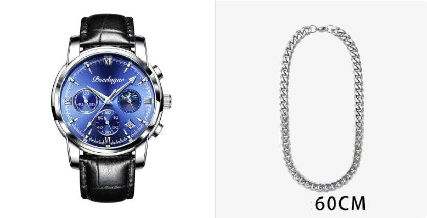 Multifunctional Men's Waterproof Watch - Luminous Quartz Style from Buycenter - Buy Center