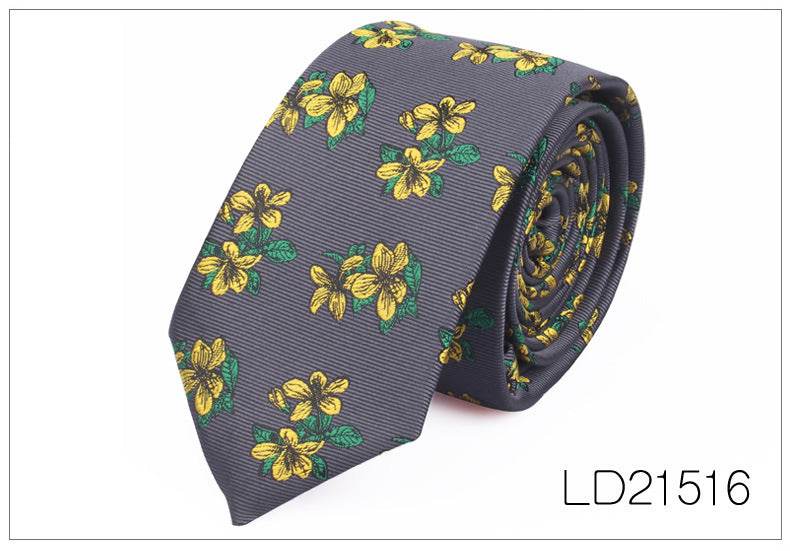 Men's Casual Fashion Tie - Flower Graffiti 6cm Bow Tie for Trendy Looks - Buy Center