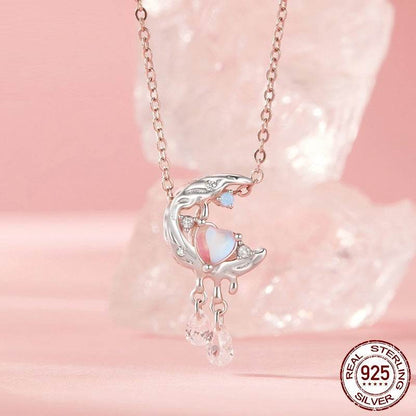 Moonlight Beaded DIY Bracelet - 925 Silver Moon Pendant Accessory - Buy Center