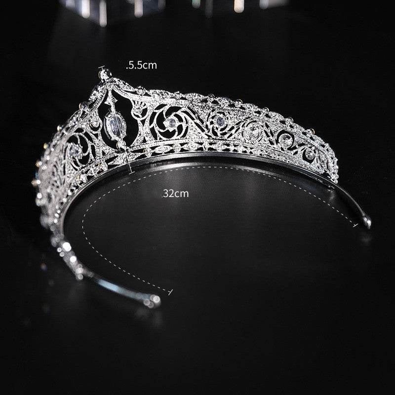 Elegant European-Style Bridal Crown - Rhinestone Hair Jewelry for Weddings - Buy Center