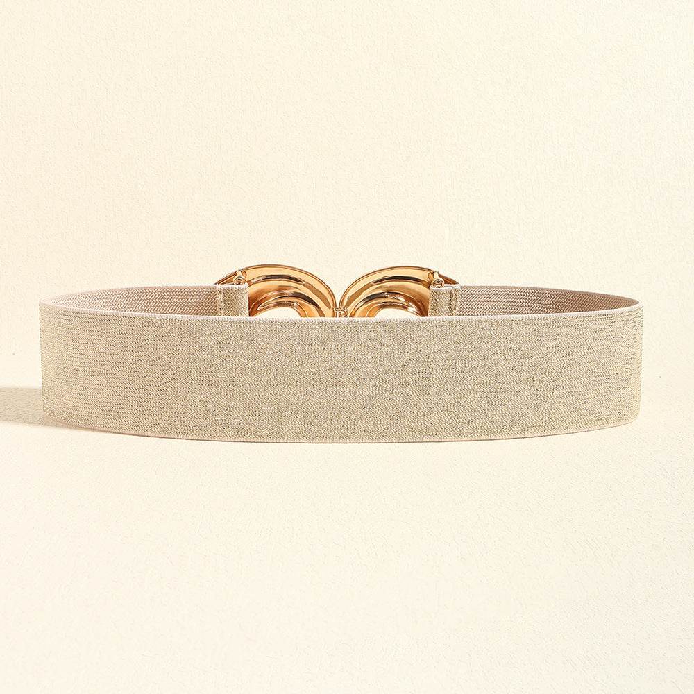 Women's Bohemian Metal Circle Belt - Adjustable Elastic Fashion Accessory - Buy Center