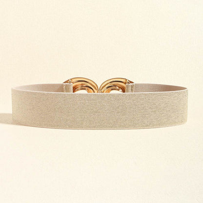 Women's Bohemian Metal Circle Belt - Adjustable Elastic Fashion Accessory - Buy Center