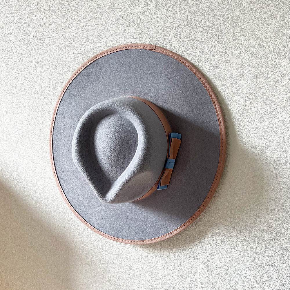 Buycenter Women's Fashion Bow Hat - Stylish Large Brim Tapered Cap - Buy Center