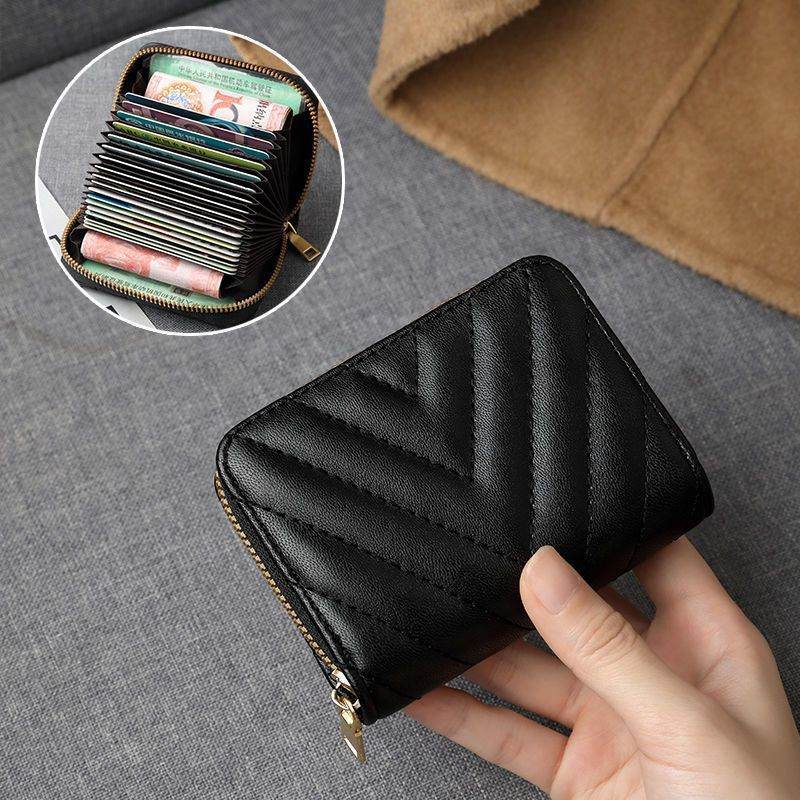 Stylish PU Leather Wallet for Women - 11 Card Slots, Anti-Theft Design - Buy Center