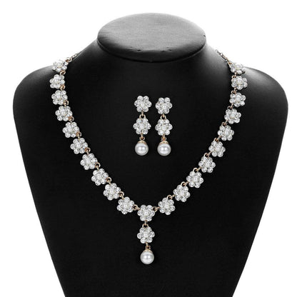 Buy Center Creative Pearl Necklace and Earrings Jewelry Set - Fashion Style - Buy Center