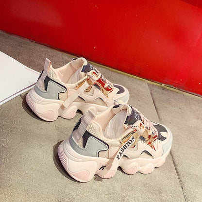 Buuycenter Trendy Wave Platform Sneakers - Stylish Women's Footwear - Buy Center