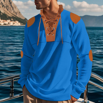 Buycenter Waffle Pullover - Multicolor Long Sleeve Sports Top for All Sizes - Buy Center