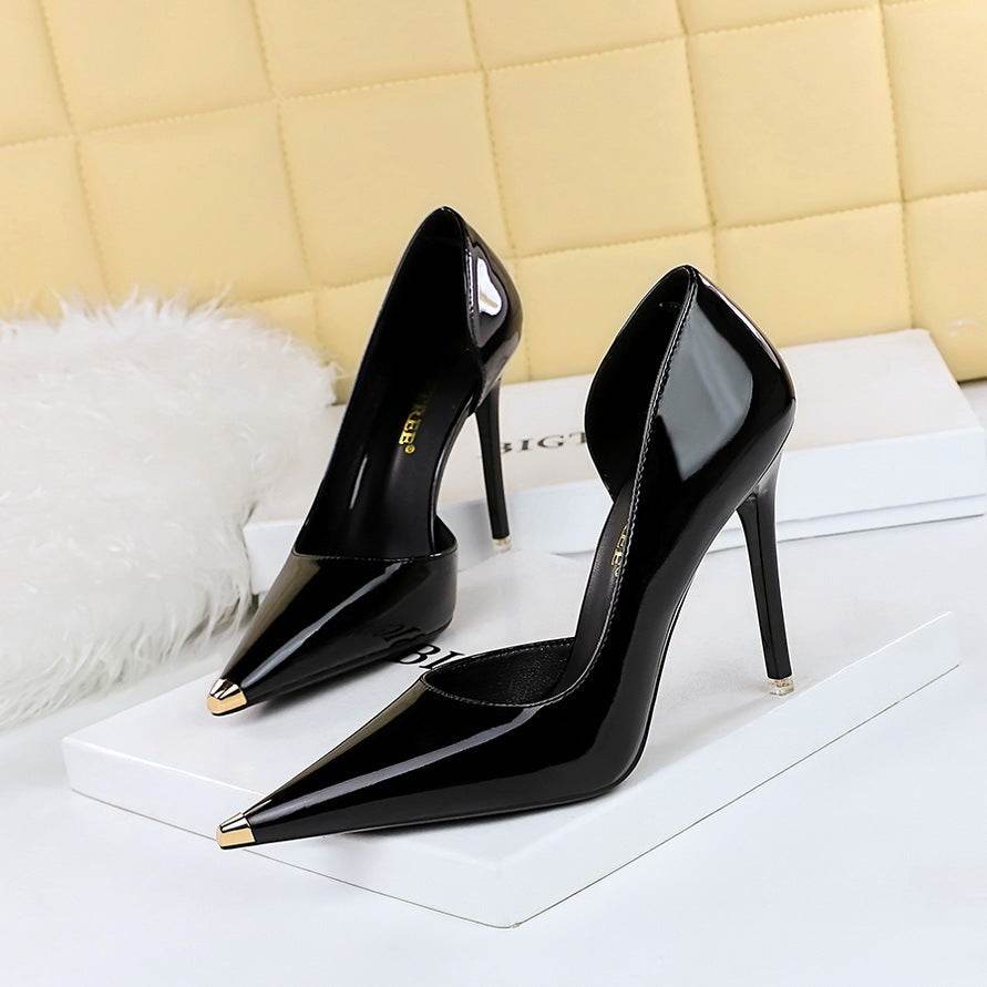 Women's Hollow High Heels - Stylish Stiletto Pumps in Solid Colors - Buy Center