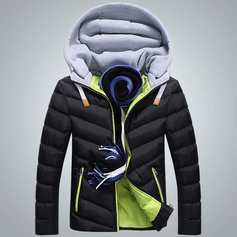 Buycenter Thick Hooded Down Jacket - Casual Winter Coat, Free Shipping - Buy Center