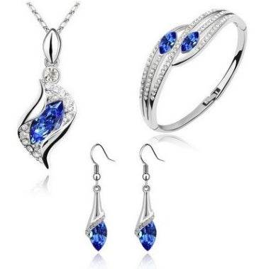 Angel Elf Jewelry Set - Austria Crystal Necklace, Earrings, & Bracelet - Buy Center