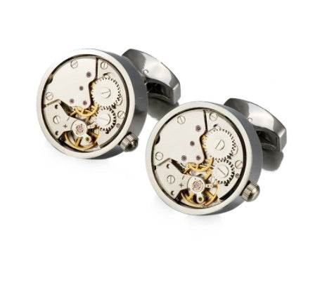 Turning French Men's Movement Cufflinks - Premium Copper Accessory 2025 - Buy Center