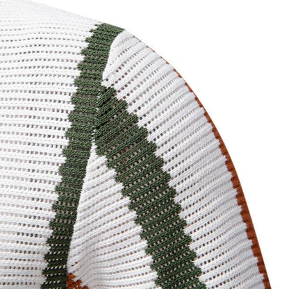 Summer Men's Breathable Polo Shirt - Short Sleeve Striped Knitting - Buy Center