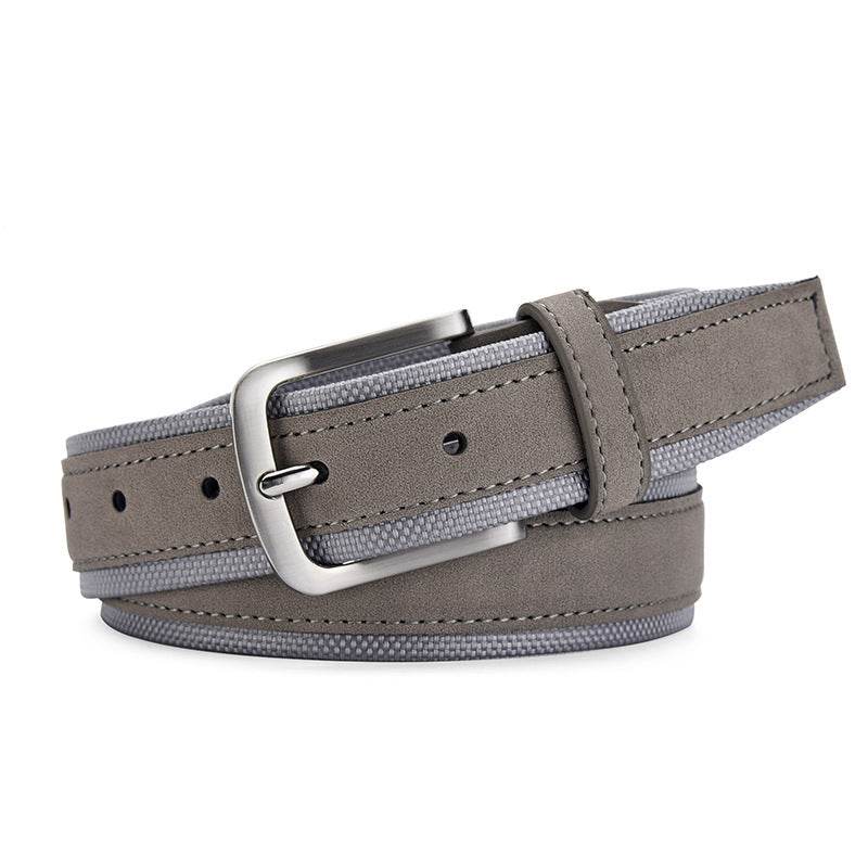Creative Korean Suede Men's Belt - Genuine Leather & Stylish Alloy Buckle - Buy Center
